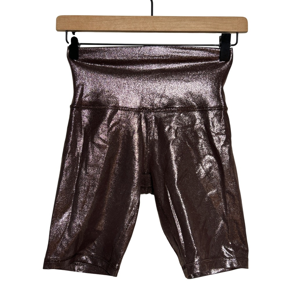Lululemon Align‎ High Rise Short Metallic Sparkle Plum Size 4 Retail: $74 EUC